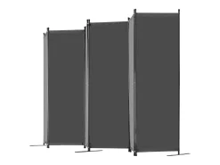 Biombo Separador De 6 Paneles SucceBuy, Pantalla De Privacidad De Tela Para Oficina, Dormitorio, Gris