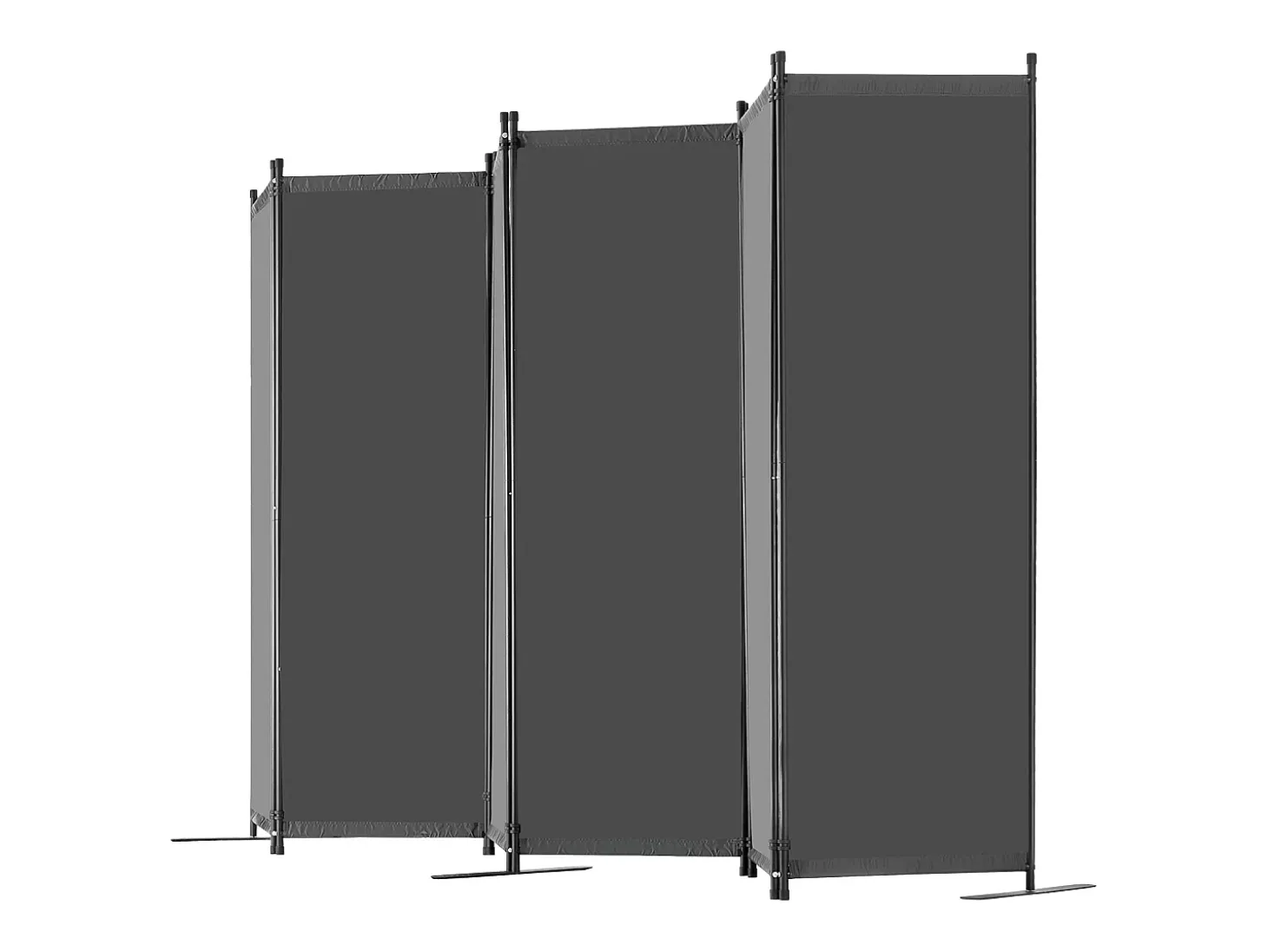 Biombo Separador De 6 Paneles SucceBuy, Pantalla De Privacidad De Tela Para Oficina, Dormitorio, Gris