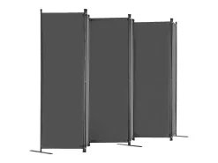 Biombo Separador De 6 Paneles SucceBuy, Pantalla De Privacidad De Tela Para Oficina, Dormitorio, Gris