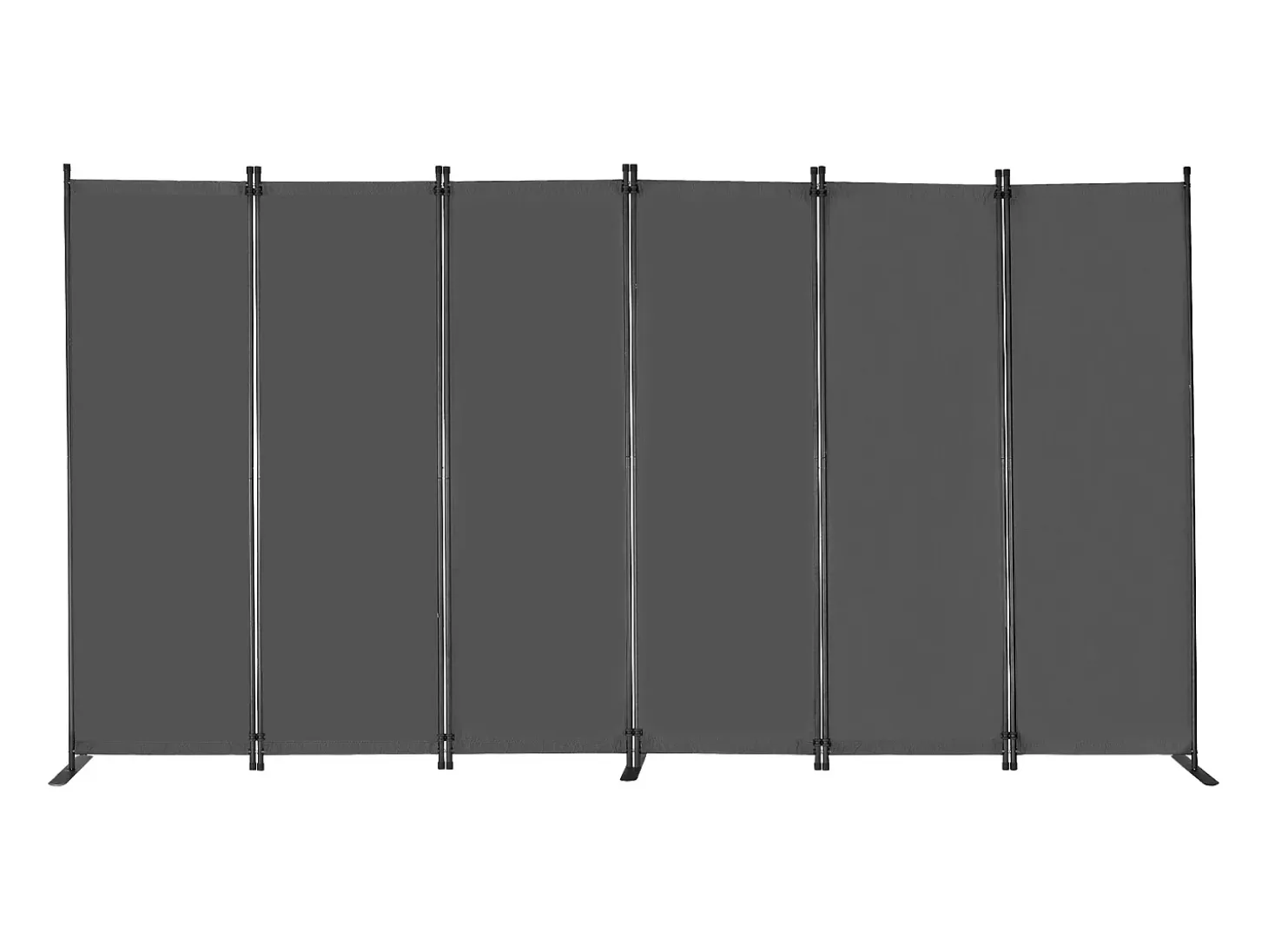 Biombo Separador De 6 Paneles SucceBuy, Pantalla De Privacidad De Tela Para Oficina, Dormitorio, Gris