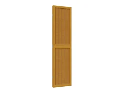 Biombo separador de 3 paneles madera maciza paulownia marrón ES861830