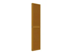 Biombo separador de 4 paneles madera maciza paulownia marrón ES959267