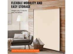 Biombo Separador SucceBuy 6 Pies, Panel Simple De Tela Para Oficina, Dormitorio, Beige