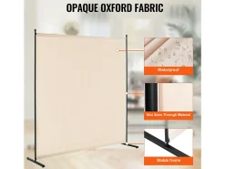 Biombo Separador SucceBuy 6 Pies, Panel Simple De Tela Para Oficina, Dormitorio, Beige