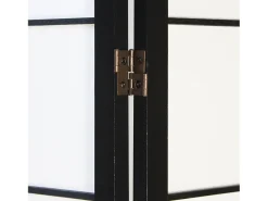 Biombo 175x220x2.2 cm negro Shoji