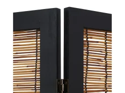 Biombo 170x120x2 cm Sauce Negro