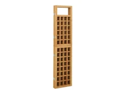 Biombo/Enrejado de 4 paneles madera maciza de abeto 161x180 cm ES913571