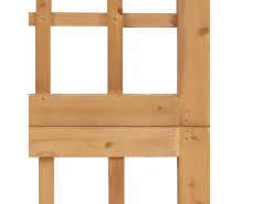 Biombo/Enrejado de 4 paneles madera maciza de abeto 161x180 cm ES913571