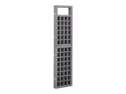 Biombo/Enrejado de 3 paneles madera de abeto gris 121x180 cm ES698751