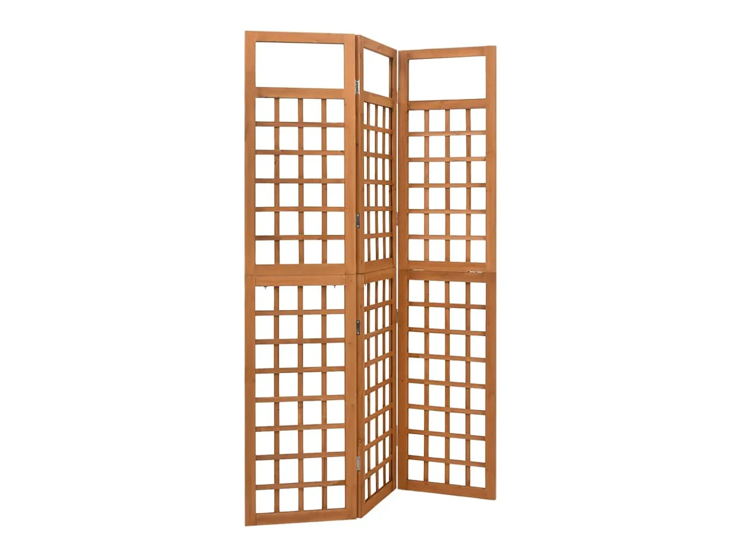 Biombo/Enrejado de 3 paneles madera maciza abeto 121x180,5 cm ES748981