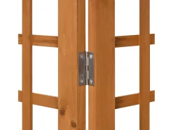 Biombo/Enrejado de 3 paneles madera maciza abeto 121x180,5 cm ES748981