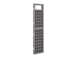 Biombo/Enrejado de 4 paneles madera de abeto gris 161x180 cm ES696070