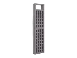 Biombo/Enrejado de 6 paneles madera de abeto gris 242,5x180 cm ES263679