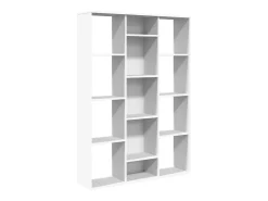 Biombo/librería Blanco 100x24x140 cm