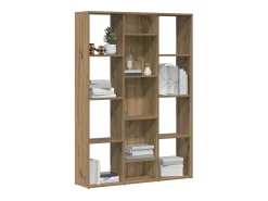 Biombo/librería hecho a mano roble 100x24x140 cm