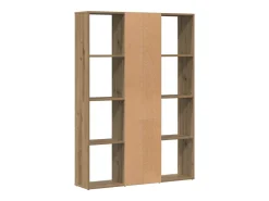 Biombo/librería hecho a mano roble 100x24x140 cm