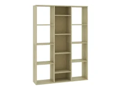 Biombo/Librería roble Sonoma 100x24x140 cm