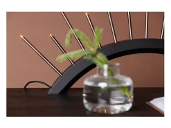 Björnrike - Soporte de adviento eléctrico, 13 luces, color negro.