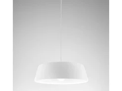 Blanca - Lámpara colgante blanca 1XE27 max 1X60W IP20 - Lámpara de techo con diseño moderno en aluminio - Casquillo E27