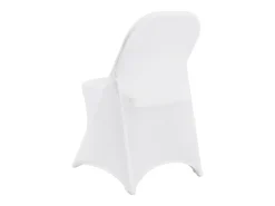Blanco Elastano Fundas de Sillas Plegables SucceBuy para Boda Comedor, Set de 100