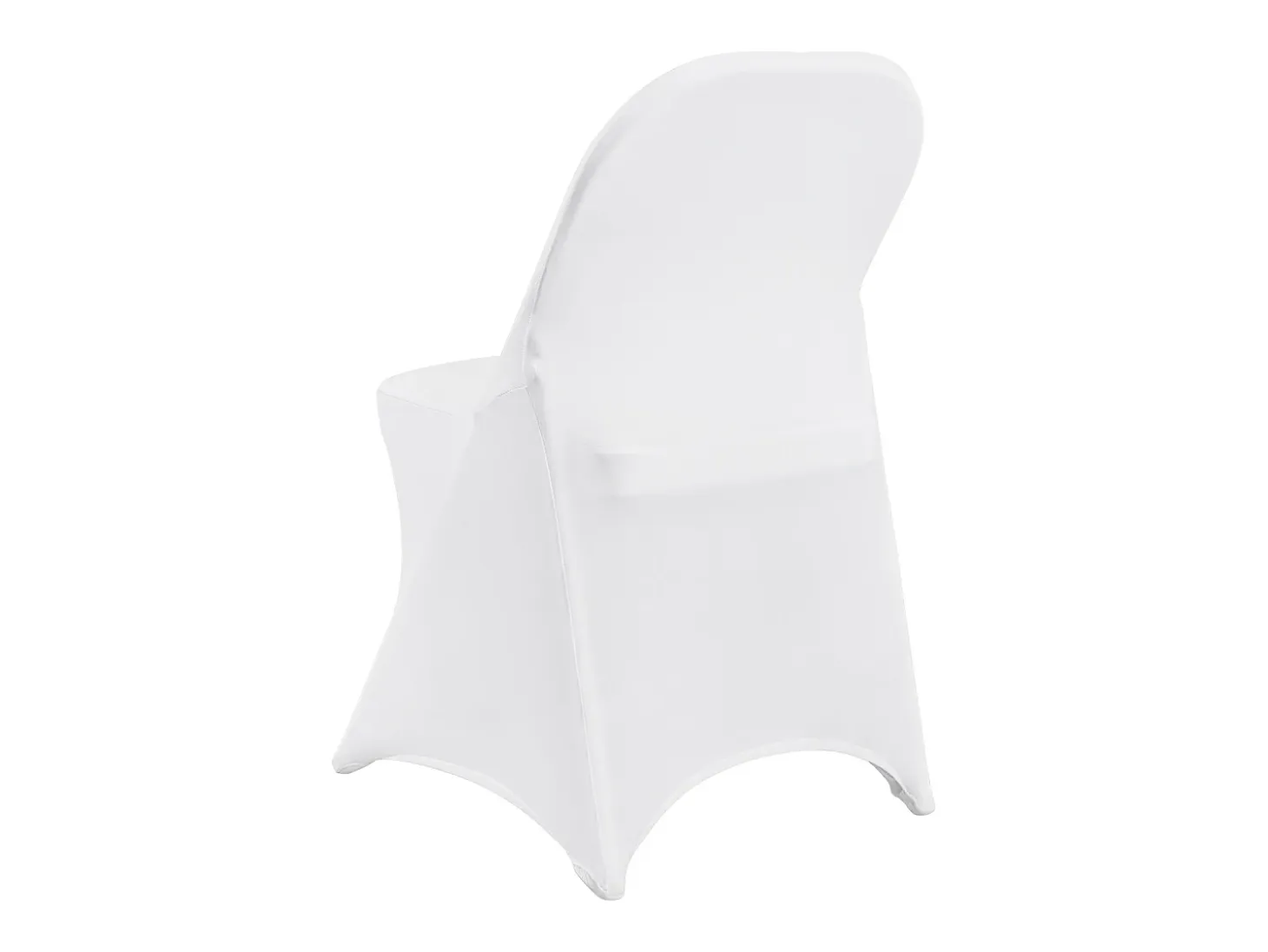 Blanco Elastano Fundas de Sillas Plegables SucceBuy para Boda Comedor, Set de 100