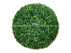 Bola de boj artificial, protección UV, plástico, verde (40x40x40 cm)