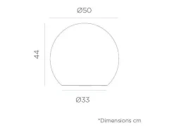Bola de luz de exterior Buly 50 cm Alimentación