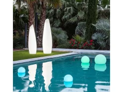 Bola de luz exterior Buly 30 cm Solar + recarga eléctrica (+ Flotante)