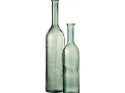 Botella de vidrio verde de 21x21x101 cm
