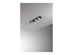 Botón - Plafón LED 3xGX53 máx. 15 W, Rectangular 60x10 cm, Metal Pintado, IP20 - Perenz - Negro