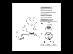 Brena - Lámpara de mesa transparente Fabas Luce - Luz táctil LED regulable de 11 W - Vidrio borosilicato transparente cóncavo