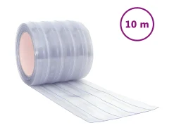 Burlete para puerta PVC transparente 200x1,6 mm 10 m ES513621