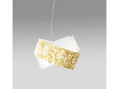 Camilla - Lámpara colgante oro 2XE27 max 2X70W IP20 - Lámpara de techo con diseño moderno en aluminio - Casquillo E27