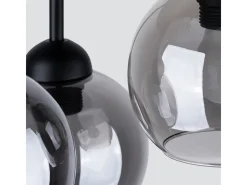 Candelabros Zelaro moderno de acero - 3 fuentes luminosas 3000K - L.35 x A.35 cm - negro