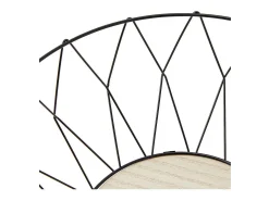 Cesta de Metal "Rombo" 28cm Gris Tendencia & Decoración