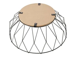 Cesta de Metal "Rombo" 28cm Gris Tendencia & Decoración