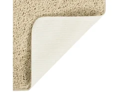 Charleroi Alfombra peluda antideslizante color crema 140x200 cm