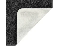Charleroi Alfombra peluda antideslizante gris oscuro 120x170 cm