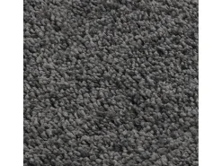 Charleroi Alfombra peluda antideslizante gris oscuro 80x150 cm