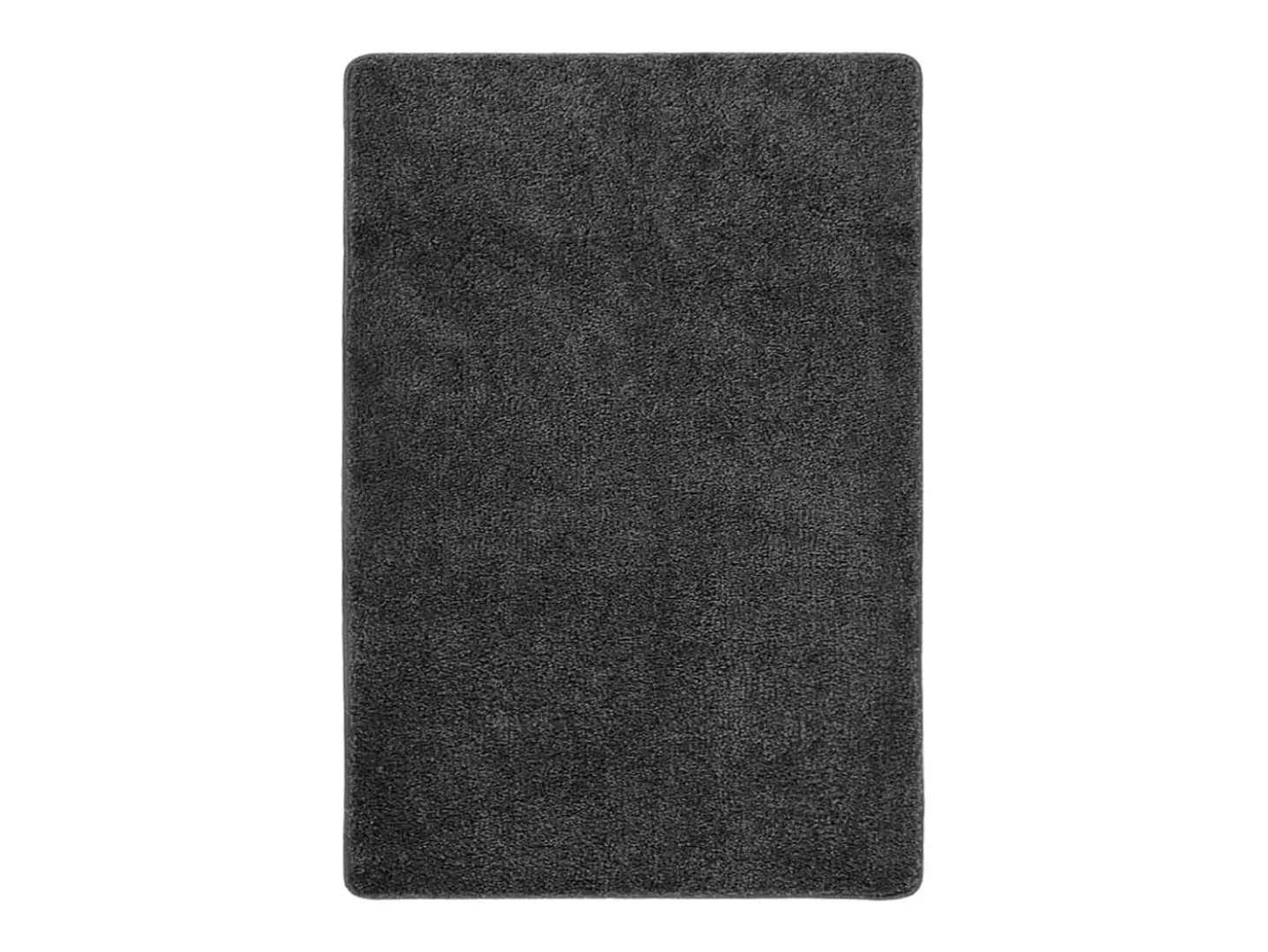 Charleroi Alfombra peluda antideslizante gris oscuro 160x230 cm