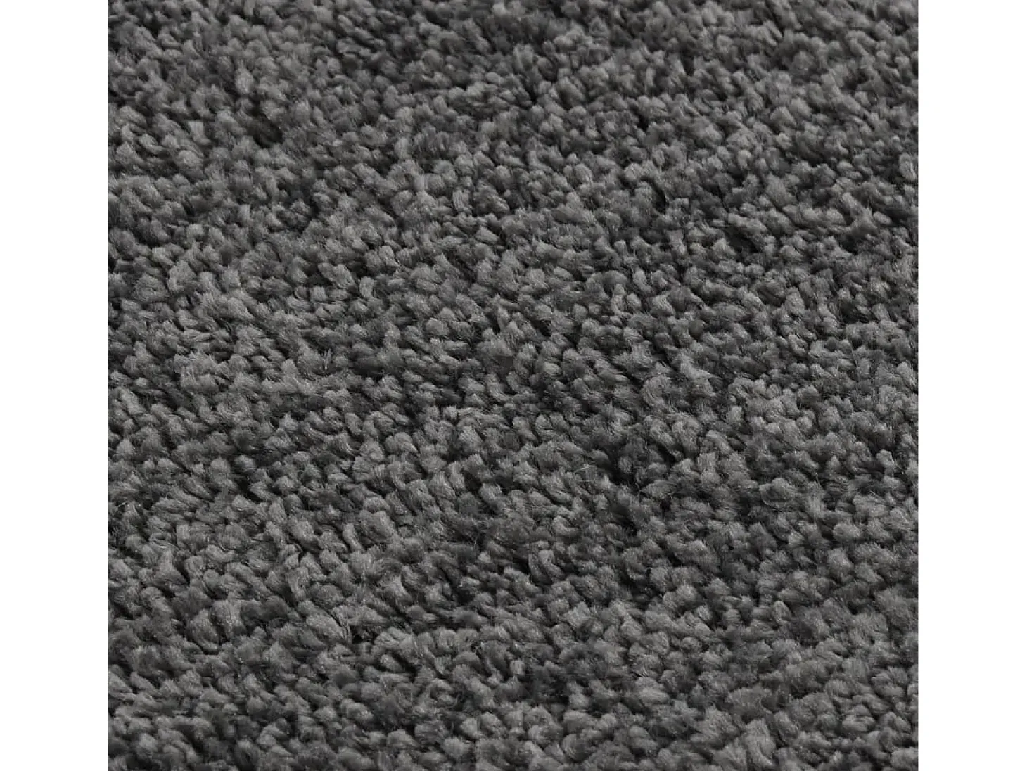 Charleroi Alfombra peluda antideslizante gris oscuro 160x230 cm