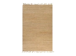 Charles-Antoine Alfombra de yute tejida a mano 120x180 cm natural