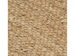 Charles-Antoine Alfombra de yute tejida a mano 120x180 cm natural