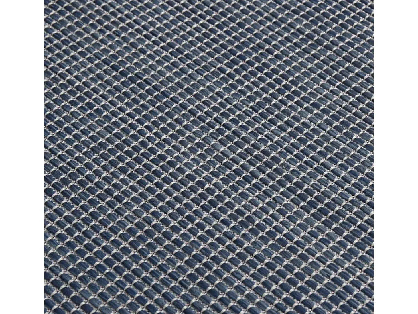 Christiaan Alfombra de exterior de tejido plano azul 80x250 cm