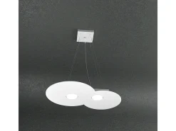 Cloud Sospensione 2 Luci Bianco