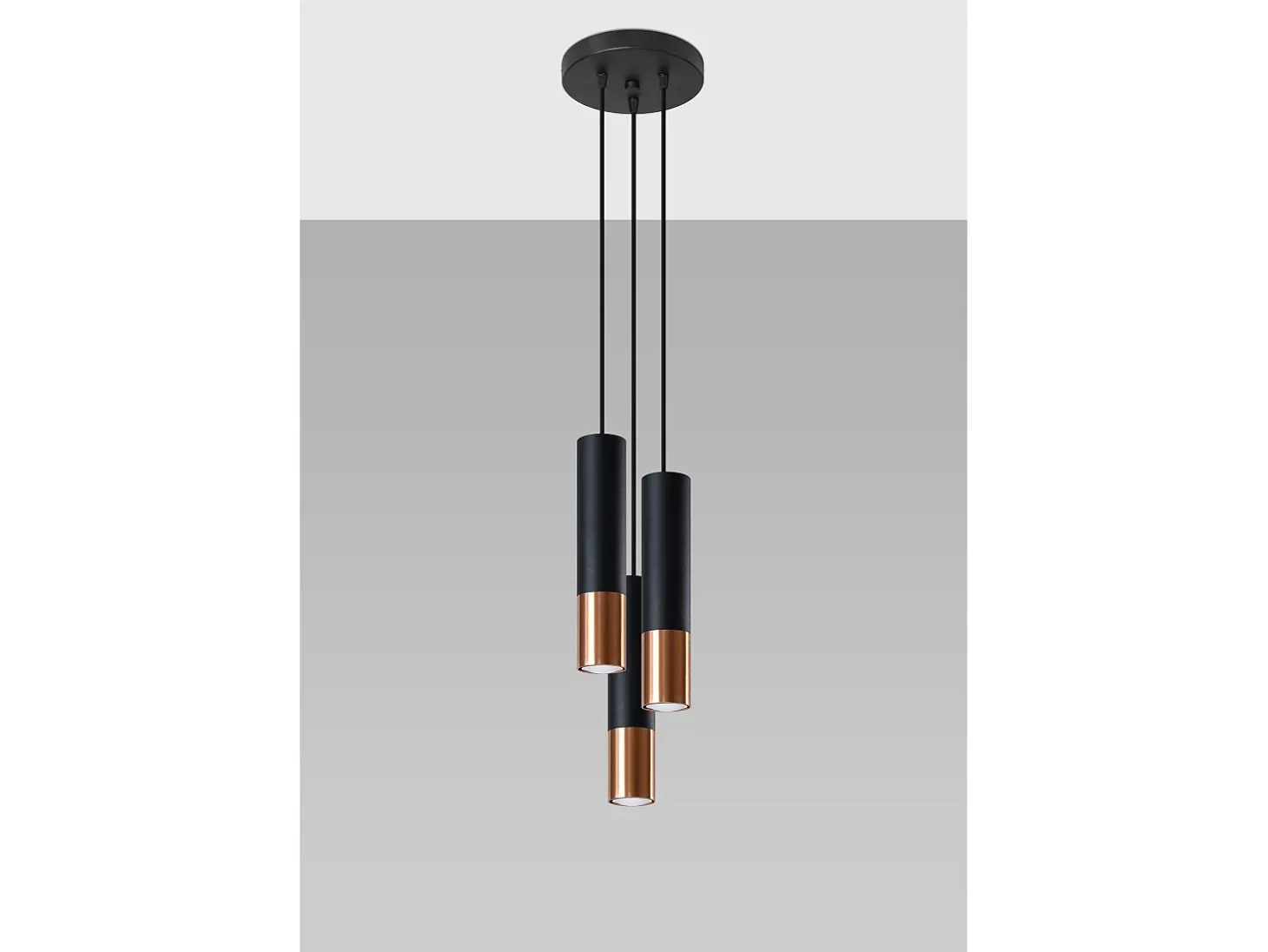 Cluster Drop Nero, Rame GU10 Cluster Drop Negro, Cobre GU10
