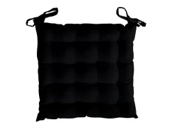 Cojin de silla acolchado 40x40 cm ALIX negro