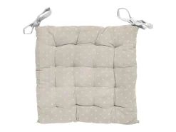 Cojin de silla capitoné 40X40X5 cm CANDICE, por Soleil d'Ocre