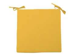 Cojin de silla 40x40x3 cm ALIX amarillo radiante, por Soleil d'ocre