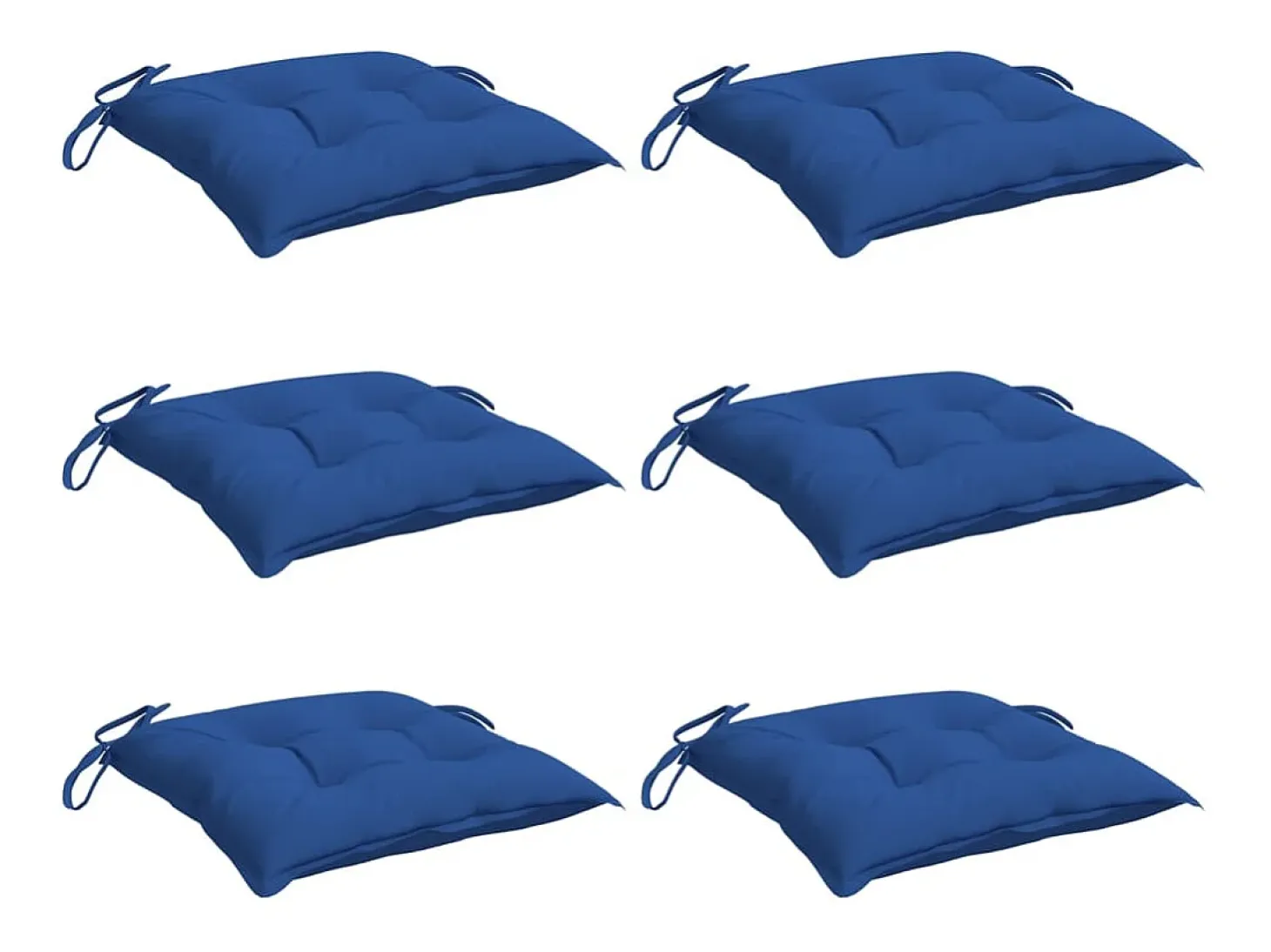 Cojines de palets de jardín 6 uds tela Oxford azul 50x50x7 cm ES617054